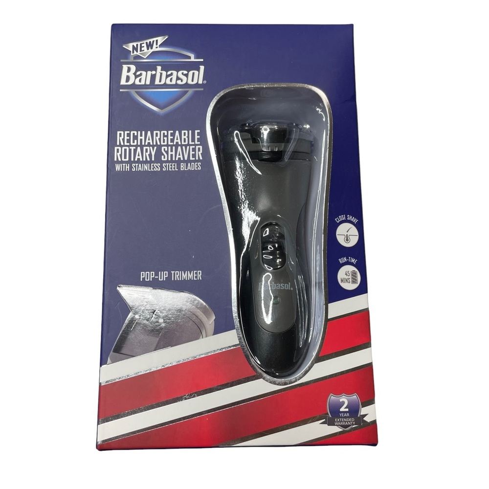 RECHARGEABLE
ROTARY SHAVER
WITH STAINLESS STEEL BLADES